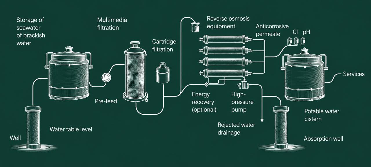 Sistema de purificación de agua de Acalai